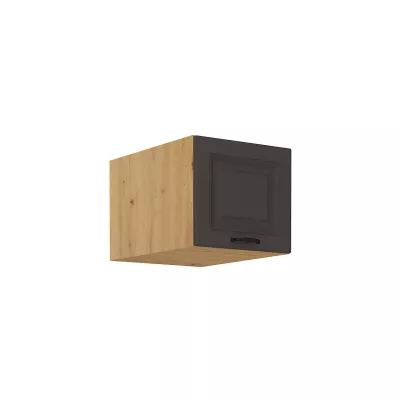 Oberschrank mit Flügeltüren SOPHIA – Breite 40 cm, Graphit/Artisan-Eiche