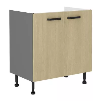 MYRIAM Waschbeckenunterschrank - Breite 80 cm, gemustert/anthrazit