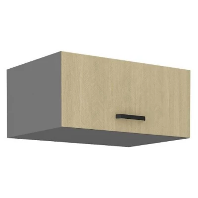 Tiefer Dunstabzugshaubenschrank MYRIAM – Breite 80 cm, gemustert/anthrazit