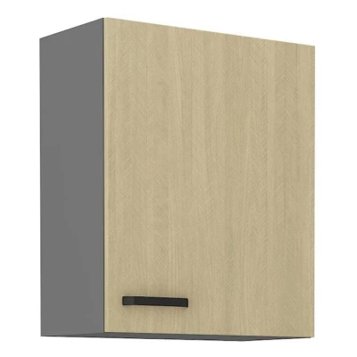 Küchenoberschrank MYRIAM – Breite 60 cm, gemustert/anthrazit