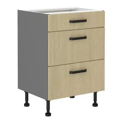 Schubladenschrank MYRIAM - Breite 60 cm, gemustert / anthrazit