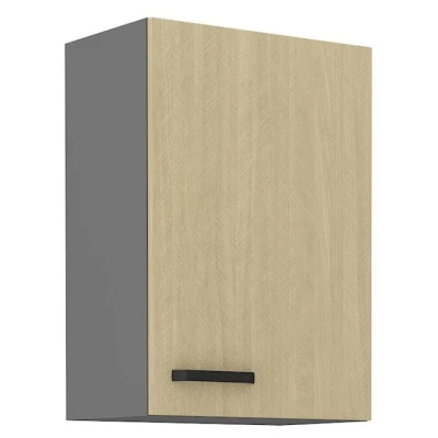 Küchenoberschrank MYRIAM – Breite 50 cm, gemustert/anthrazit