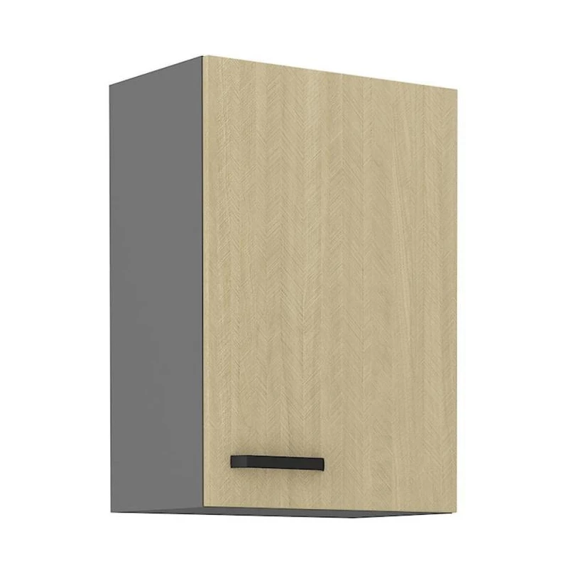 Küchenoberschrank MYRIAM – Breite 50 cm, gemustert/anthrazit