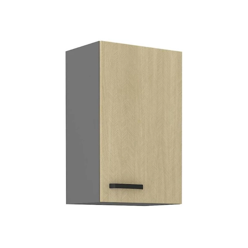 Küchenoberschrank MYRIAM – Breite 45 cm, gemustert/anthrazit