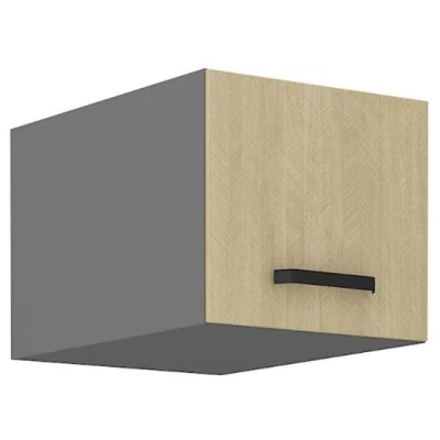 Oberschrank mit Flügeltüren MYRIAM – Breite 40 cm, gemustert/anthrazit