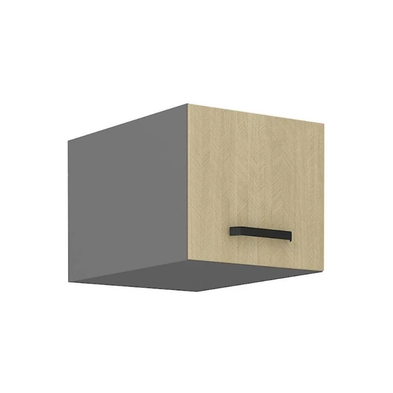 Oberschrank mit Flügeltüren MYRIAM – Breite 40 cm, gemustert/anthrazit