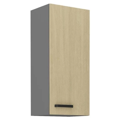 Hoher Hängeschrank MYRIAM – Breite 40 cm, gemustert/anthrazit