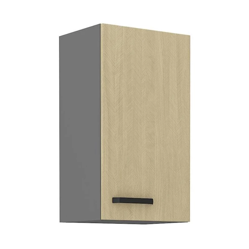 Küchenoberschrank MYRIAM – Breite 40 cm, gemustert/anthrazit