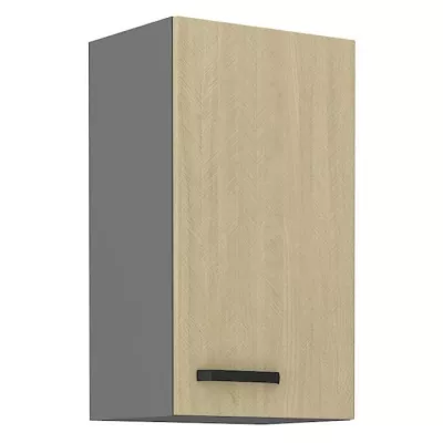 Küchenoberschrank MYRIAM – Breite 40 cm, gemustert/anthrazit