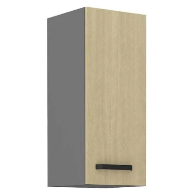 Küchenoberschrank MYRIAM – Breite 30 cm, gemustert/anthrazit