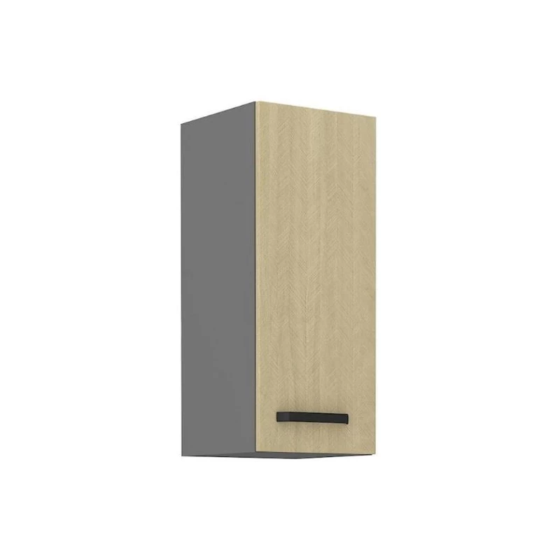 Küchenoberschrank MYRIAM – Breite 30 cm, gemustert/anthrazit
