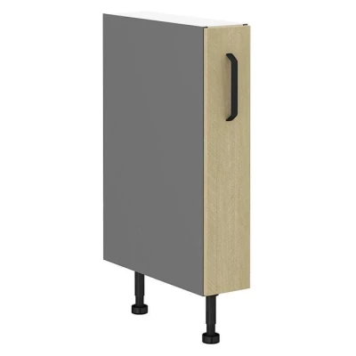 MYRIAM Auszugschrank - Breite 15 cm, gemustert/anthrazit