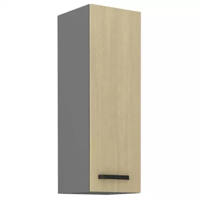Hoher Hängeschrank MYRIAM – Breite 30 cm, gemustert/anthrazit