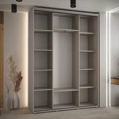 Kleiderschrank INDIRA 2 - 170/45 cm, Kaschmir/Silber