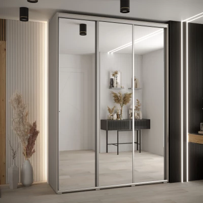 Kleiderschrank INDIRA 2 - 170/45 cm, Kaschmir/Silber