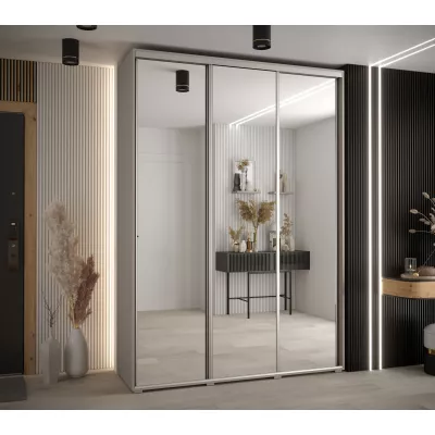 Kleiderschrank INDIRA 2 - 170/45 cm, Kaschmir/Silber