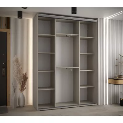 Kleiderschrank INDIRA 2 - 170/45 cm, Kaschmir/Silber