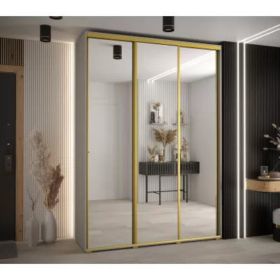 Kleiderschrank INDIRA 2 - 170/45 cm, Kaschmir/Gold