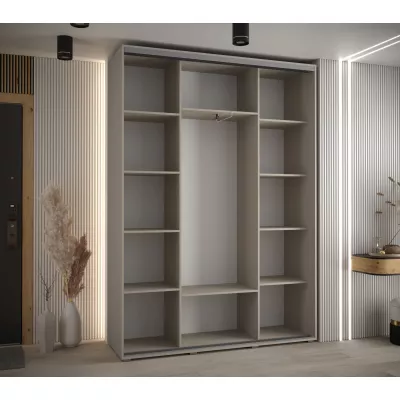 Kleiderschrank INDIRA 2 - 170/45 cm, Kaschmir/Schwarz