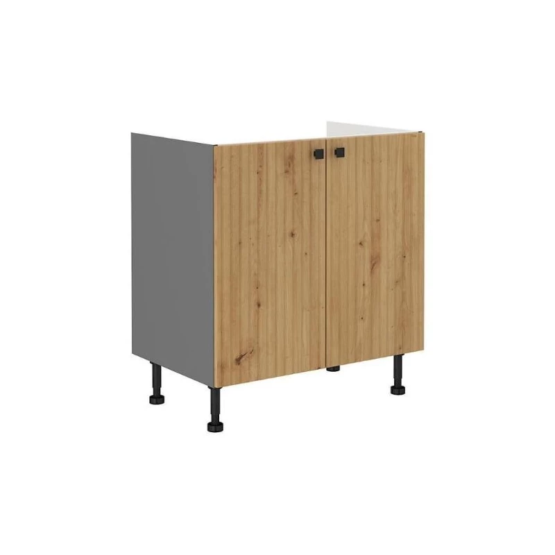 NOMIN Waschbeckenunterschrank - Breite 80 cm, Artisan Eiche/Anthrazit