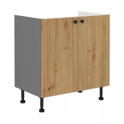 NOMIN Waschbeckenunterschrank - Breite 80 cm, Artisan Eiche/Anthrazit