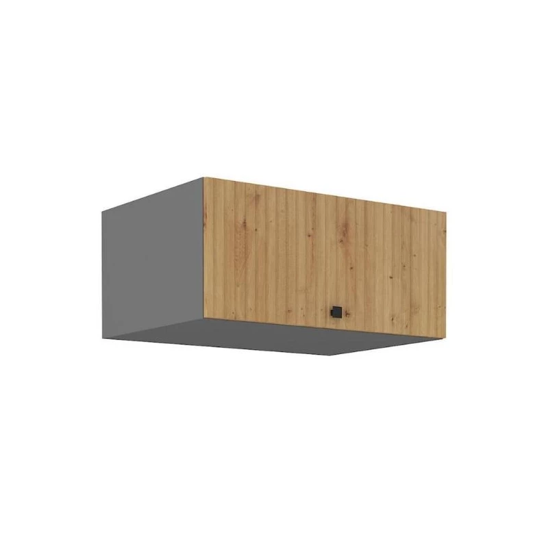 NOMIN Tiefer Dunstabzugshaubenschrank - Breite 80 cm, Artisan Eiche/Anthrazit