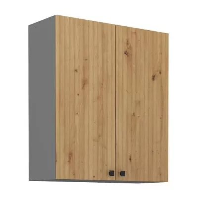 Hoher Hängeschrank NOMIN – Breite 80 cm, Artisan Eiche/Anthrazit