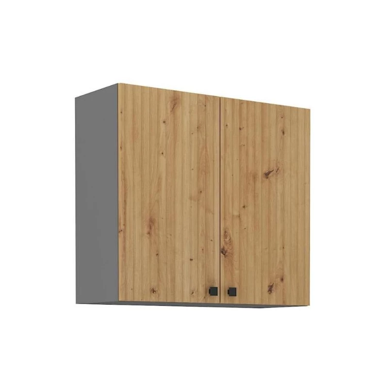 Küchenoberschrank NOMIN – Breite 80 cm, Artisan Eiche/Anthrazit