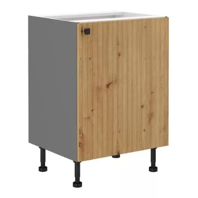 Unterer Einzeltürschrank NOMIN – Breite 60 cm, Artisan Eiche/Anthrazit