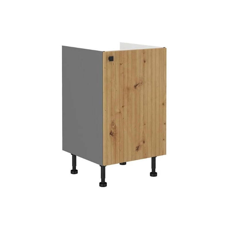 Eintüriger Waschbeckenunterschrank NOMIN – Breite 50 cm, Artisan Eiche/Anthrazit