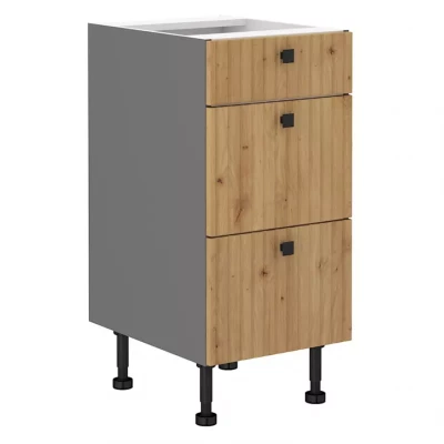 Küchenschrank mit Schubladen NOMIN – Breite 40 cm, Artisan Eiche/Anthrazit