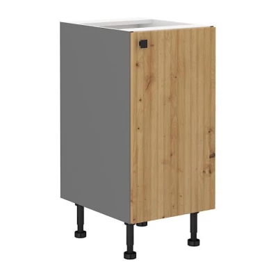 Unterer Einzeltürschrank NOMIN – Breite 40 cm, Artisan Eiche/Anthrazit