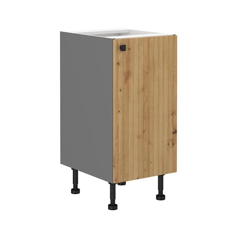 Unterer Einzeltürschrank NOMIN – Breite 40 cm, Artisan Eiche/Anthrazit