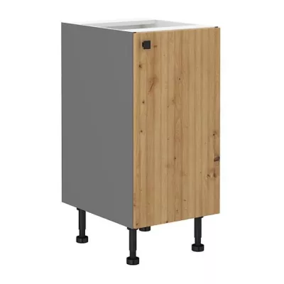 Unterer Einzeltürschrank NOMIN – Breite 40 cm, Artisan Eiche/Anthrazit