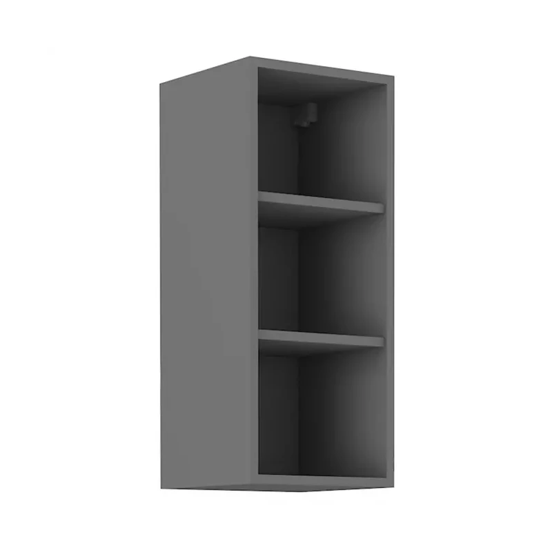Oberer offener Schrank NOMIN - Breite 30 cm, anthrazit