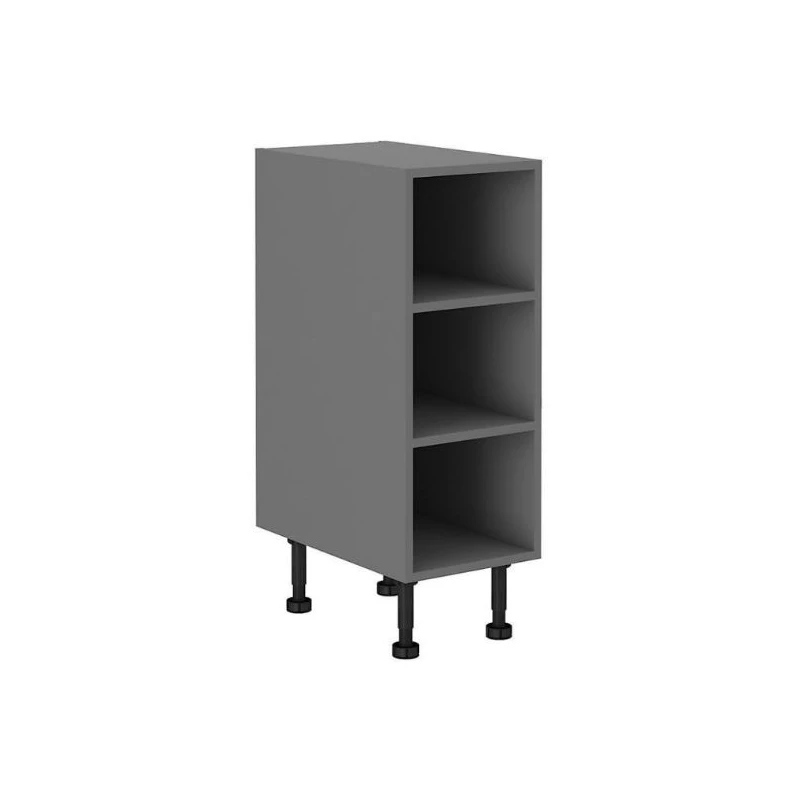 Unterer offener Schrank NOMIN - Breite 30 cm, anthrazit
