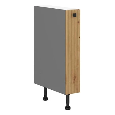 NOMIN Auszugschrank - Breite 15 cm, Artisan Eiche/Anthrazit