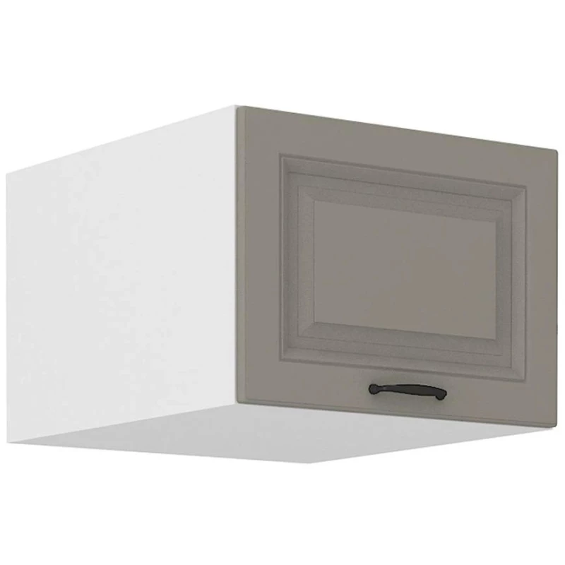 Oberschrank mit Flügeltüren SOPHIA - Breite 50 cm, lichtgrau/weiß