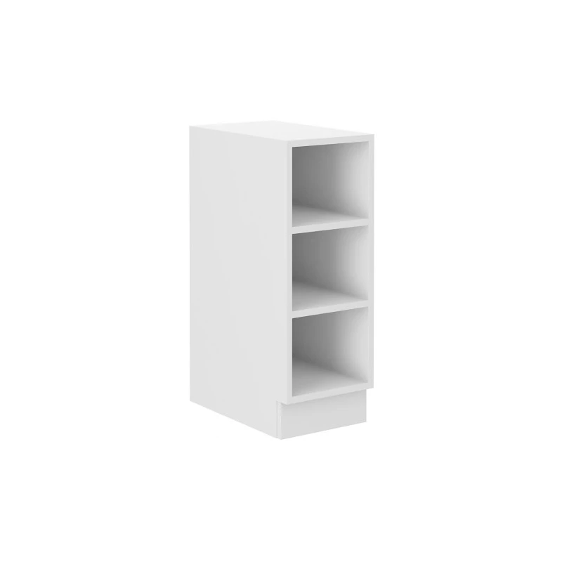 Unterer offener Schrank SABRYA - Breite 30 cm, weiß