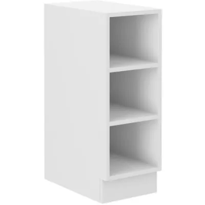 Unterer offener Schrank SABRYA - Breite 30 cm, weiß