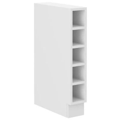 Unterer offener Schrank SABRYA - Breite 15 cm, weiß