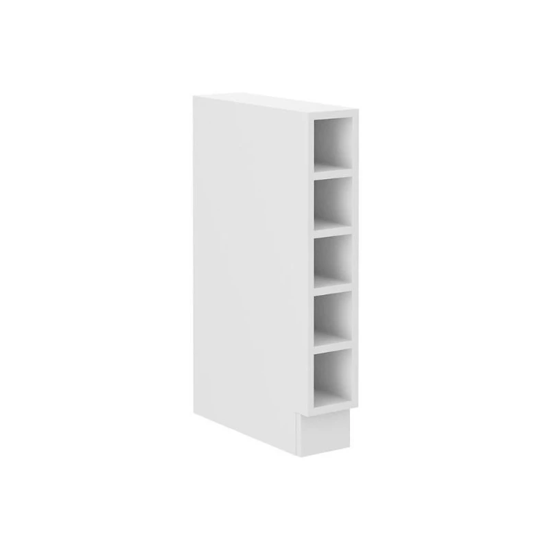 Unterer offener Schrank SABRYA - Breite 15 cm, weiß