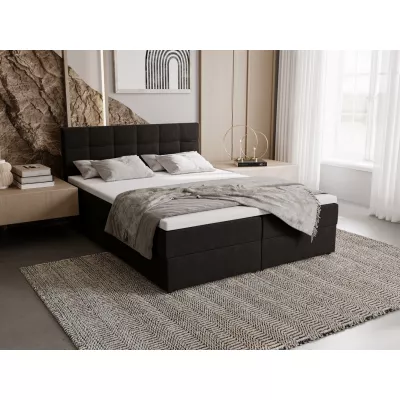 Polsterbett 140x200 ELSIE 2 mit Stauraum - Anthrazit