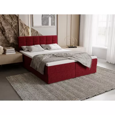 Polsterbett 180x200 ELSIE 2 mit Stauraum - rot