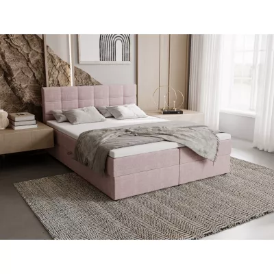 Polsterbett 180x200 ELSIE 2 mit Stauraum - rosa