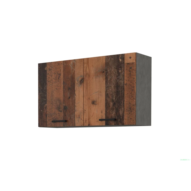 Oberer zweitüriger Schrank NEIL - Breite 100 cm, alter Stil / Matera
