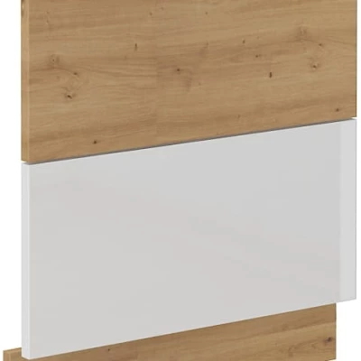 Tür für Einbaugeschirrspüler ADARA – 60x57 cm, Weiß/Artisan Eiche
