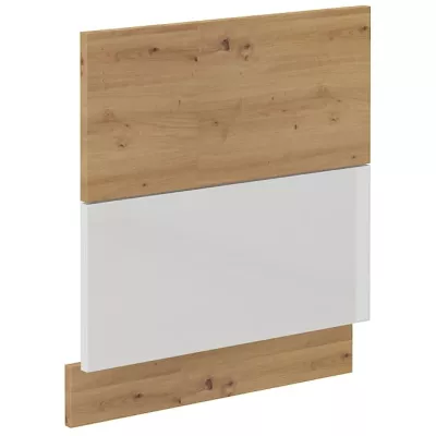 Tür für Einbaugeschirrspüler ADARA – 60x57 cm, Weiß/Artisan Eiche
