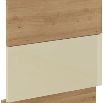 Tür für Einbaugeschirrspüler ADARA – 60x57 cm, Creme/Artisan Eiche