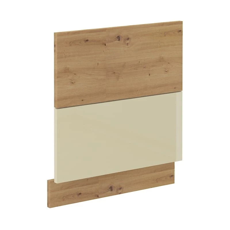 Tür für Einbaugeschirrspüler ADARA – 60x57 cm, Creme/Artisan Eiche